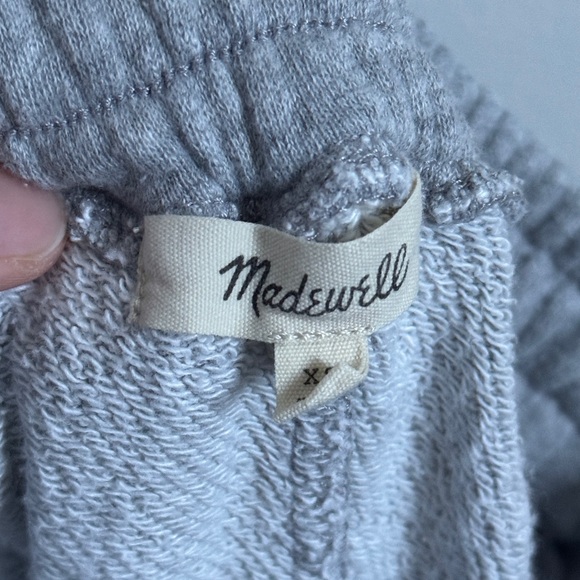 Madewell Terry Oversized Sweatpants Size XS Gray Wide Leg pants - Picture 4 of 8